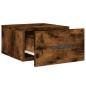 Preview: Wand-Nachttisch Räuchereiche 35x35x20 cm