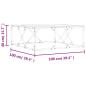 Preview: Couchtisch Grau Sonoma 100x100x40 cm Holzwerkstoff