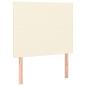 Preview: Kopfteile 2 Stk. Creme 100x5x78/88 cm Kunstleder