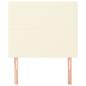 Preview: Kopfteile 2 Stk. Creme 100x5x78/88 cm Kunstleder