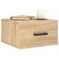 Preview: Wand-Nachttische 2 Stk. Sonoma-Eiche 35x35x20 cm