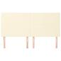 Preview: Kopfteile 4 Stk. Creme 100x5x78/88 cm Kunstleder