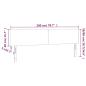 Preview: LED Kopfteil Creme 200x5x78/88 cm Kunstleder