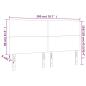 Preview: LED Kopfteil Creme 200x5x118/128 cm Kunstleder