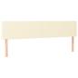 Preview: Kopfteile 2 Stk. Creme 100x5x78/88 cm Kunstleder