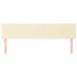 Preview: Kopfteile 2 Stk. Creme 100x5x78/88 cm Kunstleder