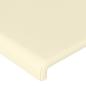 Preview: LED Kopfteil Creme 203x16x118/128 cm Kunstleder