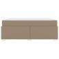 Preview: Bettgestell Cappuccino 180 x 200 cm Kunstleder