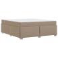 Preview: Bettgestell Cappuccino 180 x 200 cm Kunstleder