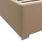 Preview: Bettgestell Cappuccino 180 x 200 cm Kunstleder