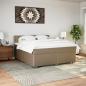 Preview: Boxspringbett Matratze Cappuccino-Braun 180x200 cm Kunstleder