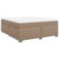 Preview: Boxspringbett Matratze Cappuccino-Braun 180x200 cm Kunstleder