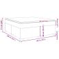 Preview: Boxspringbett Matratze Cappuccino-Braun 180x200 cm Kunstleder