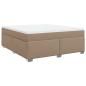 Preview: Boxspringbett Matratze Cappuccino-Braun 180x200 cm Kunstleder