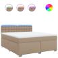 Preview: Boxspringbett Matratze Cappuccino-Braun 180x200 cm Kunstleder