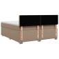 Preview: Boxspringbett Matratze Cappuccino-Braun 180x200 cm Kunstleder