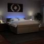 Preview: Boxspringbett Matratze Cappuccino-Braun 180x200 cm Kunstleder