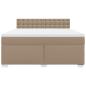 Preview: Boxspringbett Matratze Cappuccino-Braun 180x200 cm Kunstleder