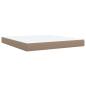 Preview: Boxspringbett Matratze Cappuccino-Braun 180x200 cm Kunstleder