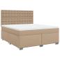 Preview: Boxspringbett Matratze Cappuccino-Braun 180x200 cm Kunstleder