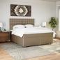 Preview: Boxspringbett Matratze Cappuccino-Braun 180x200 cm Kunstleder