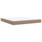 Preview: Boxspringbett Matratze Cappuccino-Braun 180x200 cm Kunstleder