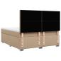 Preview: Boxspringbett Matratze Cappuccino-Braun 180x200 cm Kunstleder