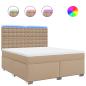 Preview: Boxspringbett Matratze Cappuccino-Braun 180x200 cm Kunstleder