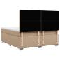 Preview: Boxspringbett Matratze Cappuccino-Braun 180x200 cm Kunstleder
