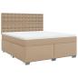 Preview: Boxspringbett Matratze Cappuccino-Braun 180x200 cm Kunstleder