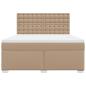 Preview: Boxspringbett Matratze Cappuccino-Braun 180x200 cm Kunstleder
