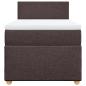 Preview: Boxspringbett mit Matratze Dunkelbraun 80x200 cm Stoff