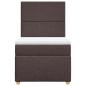 Preview: Boxspringbett mit Matratze Dunkelbraun 80x200 cm Stoff
