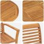 Preview: Garten Essgruppe 7 pcs Braun 200 x 100 x 75 cm Teak-Massivholz