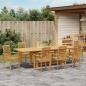 Preview: Garten Essgruppe 9 pcs Braun 280 x 100 x 75 cm Teak-Massivholz