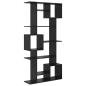 Preview: Bücherregal Schwarze Eiche 92 x 29 x 188 cm Holzwerkstoff