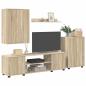 Preview: 4-teilige TV-Schrank Set 4 pcs Sonoma Eiche Holzwerkstoff