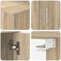 Preview: 4-teilige TV-Schrank Set 4 pcs Sonoma Eiche Holzwerkstoff