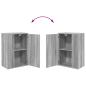 Preview: 4-teilige TV-Schrank Set 4 pcs Grau Sonoma Holzwerkstoff