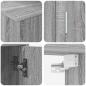 Preview: 4-teilige TV-Schrank Set 4 pcs Grau Sonoma Holzwerkstoff