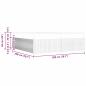 Preview: Bettgestell mit Matratze Dunkelbraun 200 x 200 cm Stoff