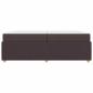 Preview: Bettgestell mit Matratze Dunkelbraun 200 x 200 cm Stoff