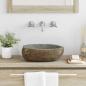 Preview: ARDEBO.de - Basin Hellgrau (30-37) x (25-30) x 12 cm Flussstein