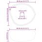 Preview: Basin Hellgrau (38-45) x (30-35) x 15 cm Flussstein