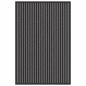Preview: Fußmatte Striped Schwarz und Grau 60 x 90 cm Polypropylen, PVC