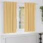 Preview: ARDEBO.de - Vorhänge mit Vorhängen 2 pcs Beige Polyester