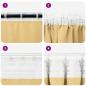 Preview: Vorhänge mit Vorhängen 2 pcs Beige Polyester