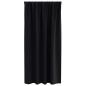 Preview: Vorhänge mit Vorhängen 2 pcs Schwarz Polyester