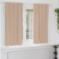 Preview: ARDEBO.de - Vorhänge mit Vorhängen 2 pcs Taupe Polyester