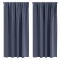 Preview: Vorhänge mit Vorhängen 2 pcs Anthrazit Polyester